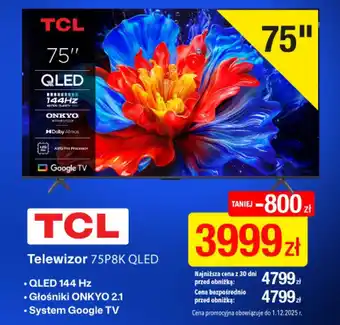 Telewizor 75P8K QLED
