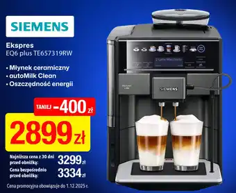 Ekspres EQ6 plus TE657319RW Siemens