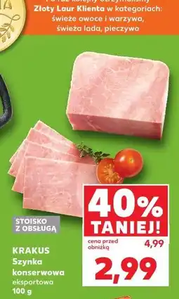 Kaufland Szynka konserwowa eksportowa Krakus Animex oferta