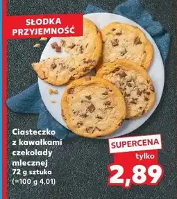 Kaufland Ciastka z kawałkami mlecznej czekolady oferta