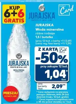 Kaufland Woda niegazowana Jurajska oferta