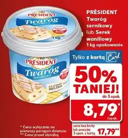 Kaufland Serek waniliowy z pokruszoną laską wanilii President oferta