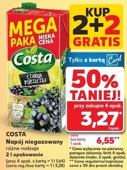 Kaufland Napój czarna porzeczka Costa oferta