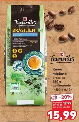Kaufland Kawa brasilien K-Classic Favourites oferta