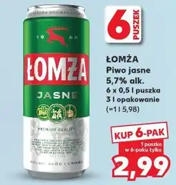 Kaufland Piwo Łomża Jasne (Dawniej Export) oferta