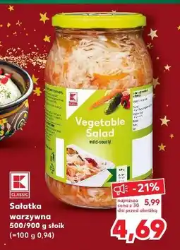 Kaufland Sałatka warzywna K-Classic oferta