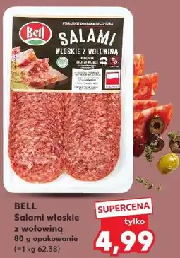 Kaufland Salami włoskie z wołowiną Bell Polska oferta