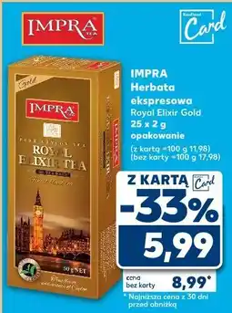 Kaufland Herbata Impra Royal Elixir Tea Gold oferta