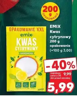 Kaufland Kwasek cytrynowy Emix oferta