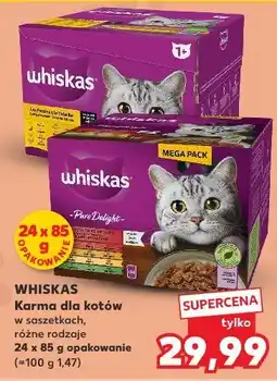 Kaufland Karma dla kota soczyste kąski Whiskas Pure Delight oferta