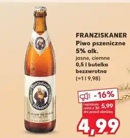 Kaufland Piwo Franziskaner Hefe-Weissbier Dunkel oferta