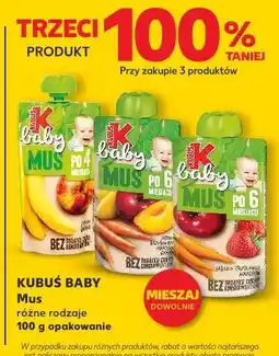 Kaufland Mus jabłko banan Kubuś Baby oferta