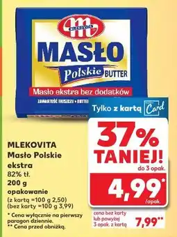 Kaufland Masło ekstra Mlekovita Polskie oferta