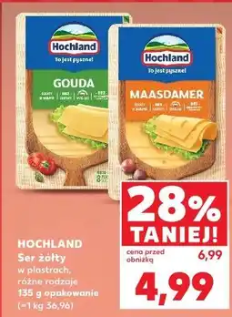 Kaufland Ser maasdamer plastry Hochland oferta