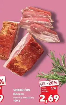 Kaufland Boczek surowy wędzony extra Sokołów oferta