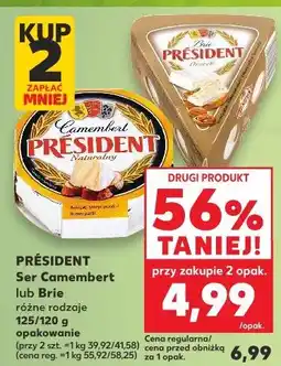 Kaufland Ser brie z orzechami President oferta