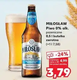 Kaufland Piwo Miłosław Bezalkoholowe Pszeniczne oferta