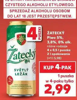Kaufland Piwo Zatecky Svetly Lezak oferta