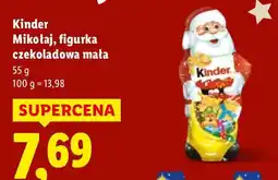 Lidl Mikołaj, figurka czekoladowa mała Kinder oferta