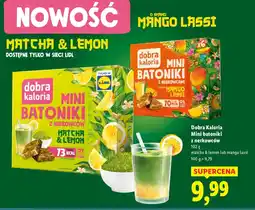 Lidl Mini batoniki z nerkowców matcha & lemon Dobra Kaloria oferta