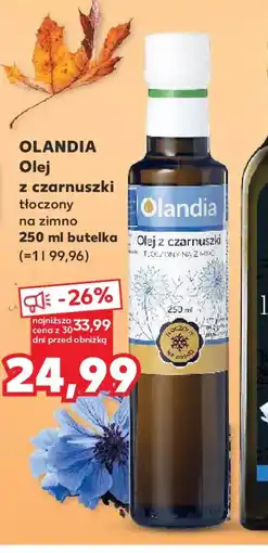 Kaufland Olandia Olej z czarnuszki oferta