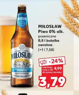 Kaufland MILOSLAW Piwo 0% alk. oferta