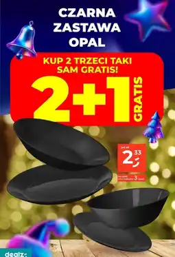 Dealz Czarna zastawa opal oferta