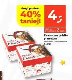 Dealz Kwadratowe pudełko prezentowe oferta