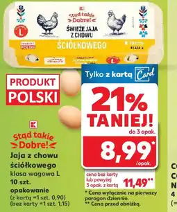Kaufland Jaja z chowu ściółkowego oferta