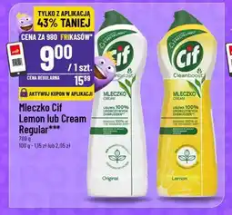 Polomarket Mleczko Cif Lemon lub Cream Regular oferta