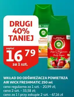 Auchan Wkład do odświeżacza powietrza air wick freshmatic oferta