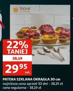 Auchan Patera szklana okrągła 30 cm oferta
