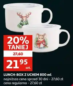 Auchan Lunch-box z uchem 800 ml oferta