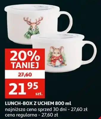 Auchan Lunch-box z uchem 800 ml oferta