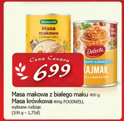 Cezar Delikatesy Masa makowa z białego maku / masa krówkowa foodwell oferta