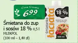 Cezar Delikatesy Śmietana do zup i sosów 18% oferta