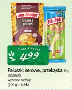 Cezar Delikatesy Paluszki serowe, przekąska dziugas oferta