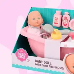 Action Lalka-niemowlę z wanną i prysznicem Dolly Star oferta