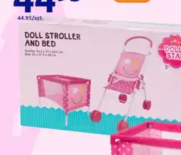 Action Wózek i łóżko dla lalek Dolly Star oferta