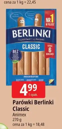 E.Leclerc Parówki classic Morliny Berlinki oferta