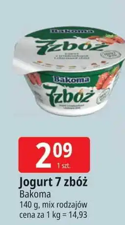 E.Leclerc Jogurt z truskawkami i ziarnami zbóż Bakoma 7 Zbóż oferta