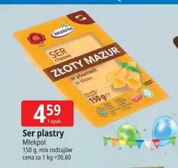 E.Leclerc Ser złoty mazur - plastry Mlekpol oferta