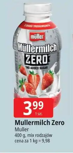 E.Leclerc Napój mleczny truskawkowy Mullermilch Zero oferta