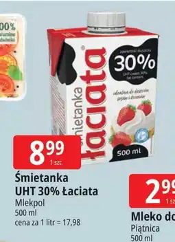 E.Leclerc Śmietanka 30% Łaciata oferta