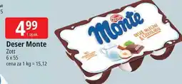 E.Leclerc Deser mleczno-czekoladowy z orzechami Zott Monte oferta