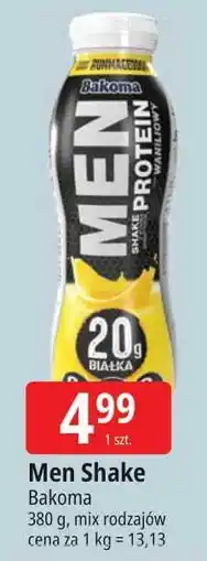 E.Leclerc Shake waniliowy Bakoma Men Protein oferta