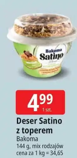 E.Leclerc Deser z ciastem pistacjowym Bakoma Satino oferta