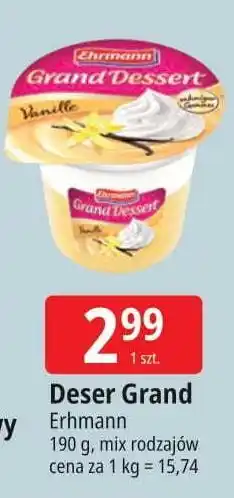 E.Leclerc Deser wanilia Ehrmann Grand Dessert oferta
