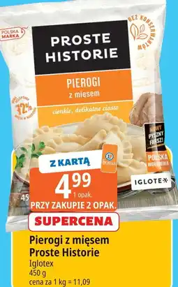 E.Leclerc Pierogi z mięsem Iglotex Proste Historie oferta