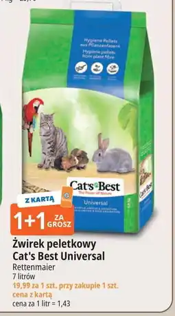 E.Leclerc Żwirek drewniany uniwersalny Cat's Best oferta